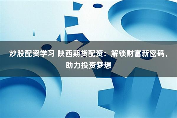 炒股配资学习 陕西期货配资：解锁财富新密码，助力投资梦想