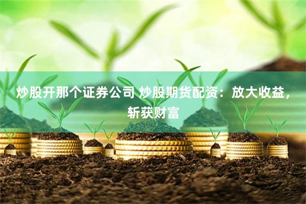 炒股开那个证券公司 炒股期货配资：放大收益，斩获财富