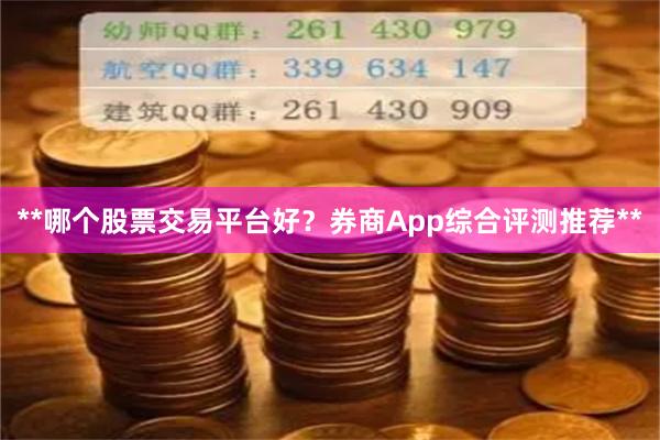 **哪个股票交易平台好？券商App综合评测推荐**
